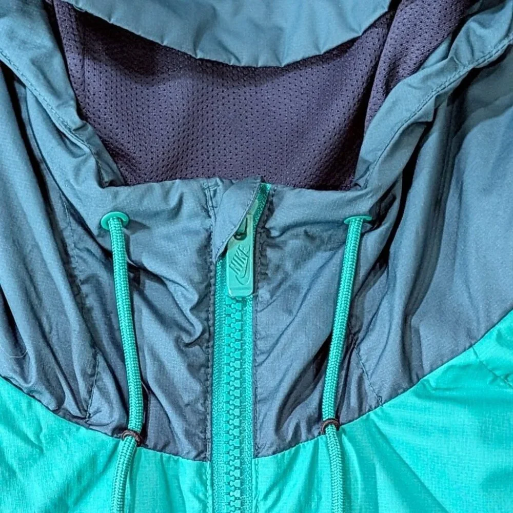 Nike Sportswear Windrunner Hooded Jacket Teal Navy Blue Men's Medium